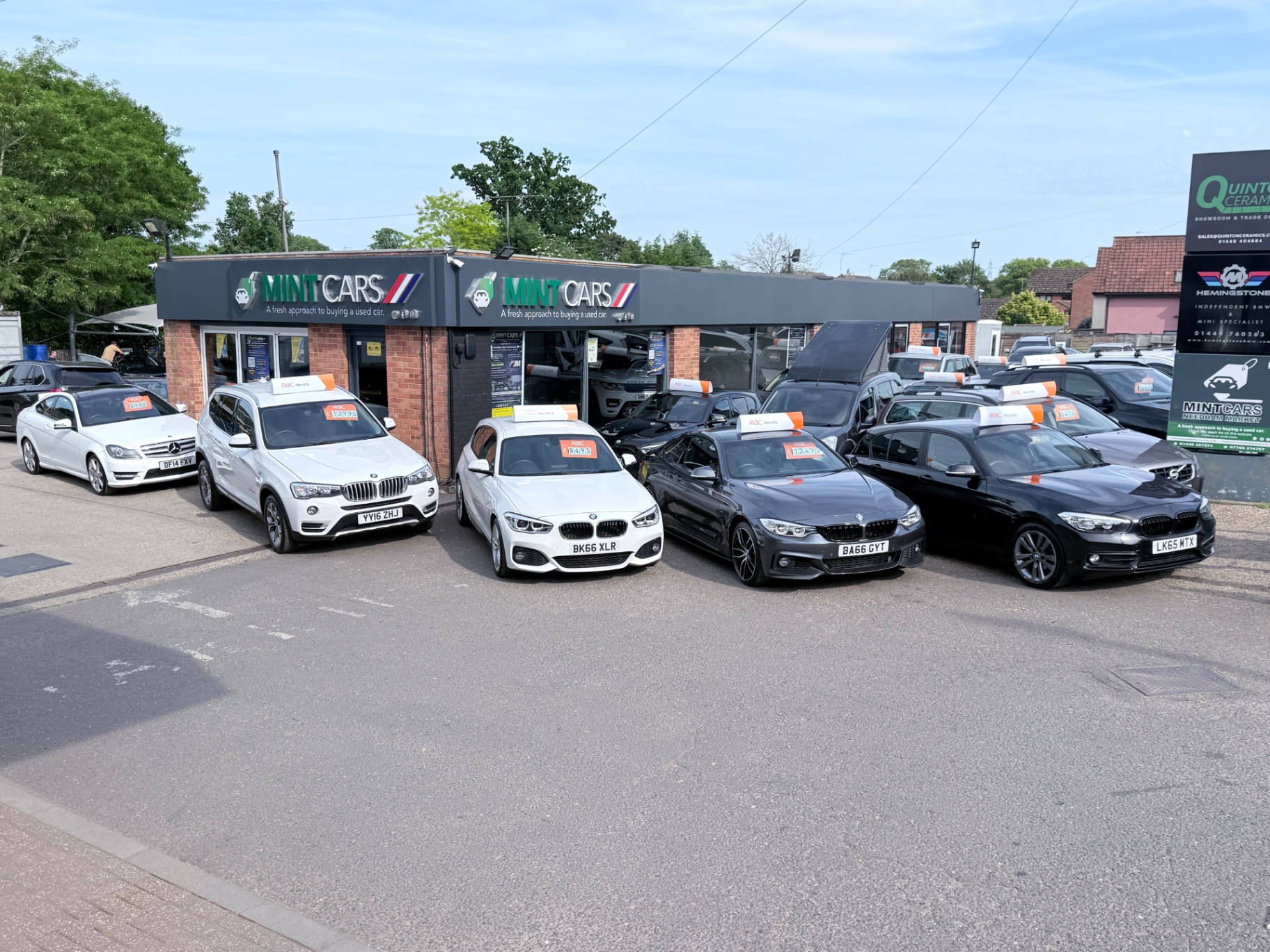 Mint Cars Needham Market forecourt